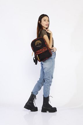 کوله پشتی مشکی زنانه سایز متوسط Street Bag - کد 74273513