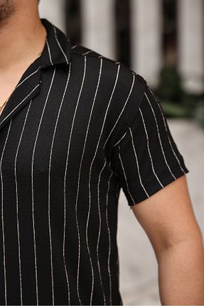 پیراهن مشکی مردانه Relaxed comstar - کد 823845390