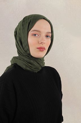 شال سبز زنانه ابریشم MİRSOY SCARF - کد 847019674