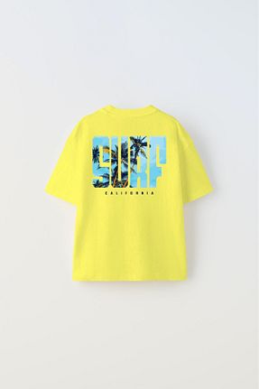 تیشرت زرد بچه گانه اورسایز The Champ Clothing - کد 838216711
