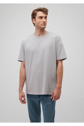 تی شرت طوسی مردانه ریلکس کد 844164927