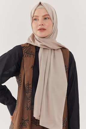 شال بژ زنانه Medine İpeği MİRSOY SCARF - کد 846536487