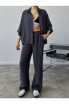 ست بالاتنه و پائین تنه طوسی زنانه بافتنی bymaestro woman - کد 846671059