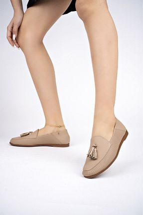 بابت بژ زنانه چرم خالص Deripabuc - کد 668622951