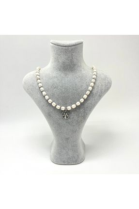 گردنبند مروارید سفید مروارید فرهنگی YILDIZ DOĞAL TAŞ - کد 846724169