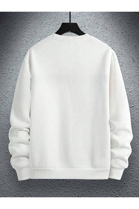 سوئیشرت سفید مردانه چاپی CAST COLLECTİON - کد 846700329