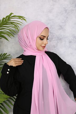 شال صورتی زنانه شیفون Diella - کد 846738748