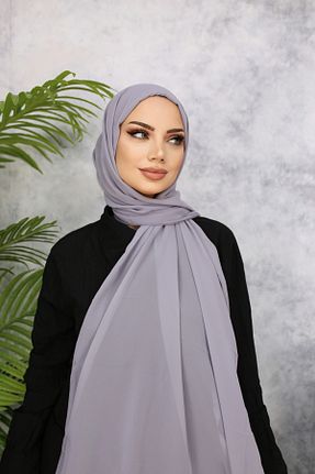 شال طوسی زنانه شیفون کد 846699609