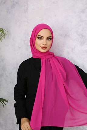 شال صورتی زنانه شیفون کد 846699308