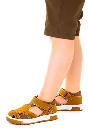 کفش پیاده روی قهوه ای بچه گانه میکروفیبر Kiko Kids - کد 814518880