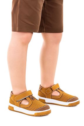 کفش پیاده روی قهوه ای بچه گانه میکروفیبر Kiko Kids - کد 814518571