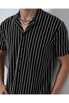 پیراهن مشکی مردانه رگولار A&O Style - کد 802404230