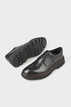 کفش کژوال مشکی مردانه چرم خالص Elle - کد 846869037