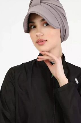روسری قهوه ای پنبه پلی استر Vera - کد 844888597