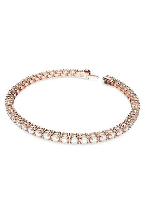 دستبند استیل (فولاد) صورتی Swarovski - کد 672692374