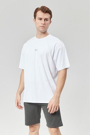 تیشرت سفید مردانه اورسایز denimfield - کد 846974986