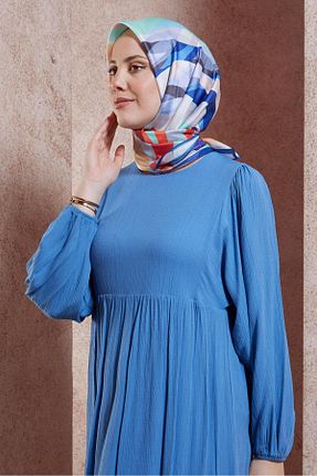 روسری سرمه ای پلی استر Alvina - کد 846973650