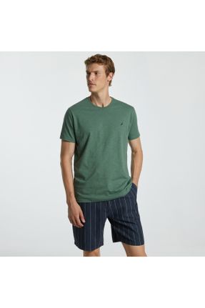 تی شرت سبز مردانه رگولار یقه گرد کد 679693399
