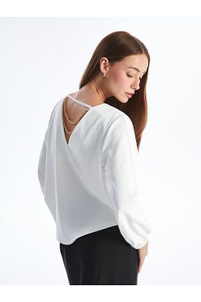 بلوز نباتی زنانه ساده LC Waikiki - کد 844170040