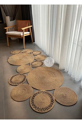 گلیم قهوه ای Jüt SFB Home Textile - کد 761165714