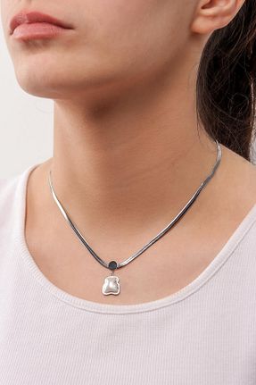 گردنبند استیل ( فولاد ) زنانه استیل (فولاد) Pikas - کد 790177425