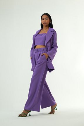 شلوار بنفش زنانه پارچه vifafi - کد 847082569