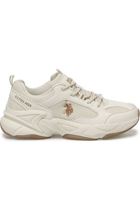 کفش اسنیکر بژ زنانه بند دار U.S. Polo Assn. - کد 847158620