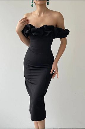 لباس مشکی زنانه بافتنی WOMAN VISION - کد 808318201