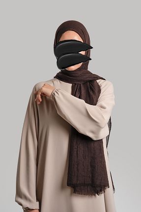 شال قهوه ای زنانه پنبه ای Emare - کد 780487828