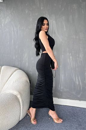 ست بالاتنه و پائین تنه مشکی زنانه بافتنی Love Fab - کد 813035465