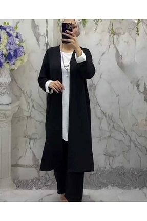 ست بالاتنه و پائین تنه حجاب مشکی زنانه Relaxed MODAHANNE - کد 836461670