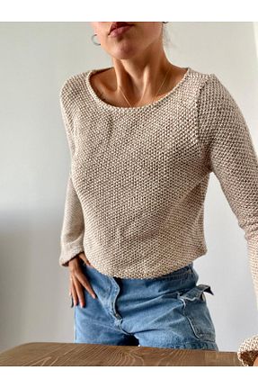 بلوز بژ زنانه ساده Centeno - کد 847289683