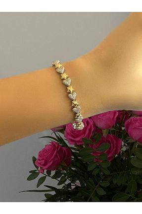 دستبند استیل (فولاد) طلائی زنانه استیل (فولاد) ChanceByMe - کد 846483705
