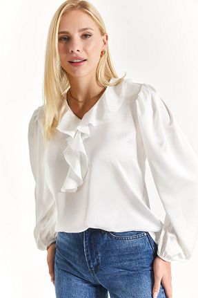 بلوز سفید زنانه ساده armonika - کد 686037464
