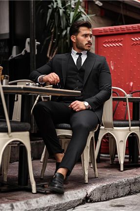 کت و شلوار مشکی مردانه Straplez MISTER MR.PAPYON FASHION - کد 847316759
