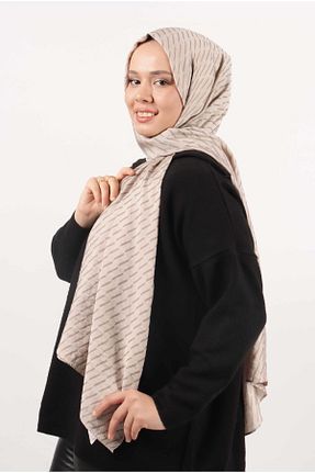 شال بژ زنانه ویسکون Pikas - کد 792217639