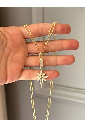 گردنبند نقره زرد زنانه 925 عیار emy by emel luxury silver jewelry - کد 847167149