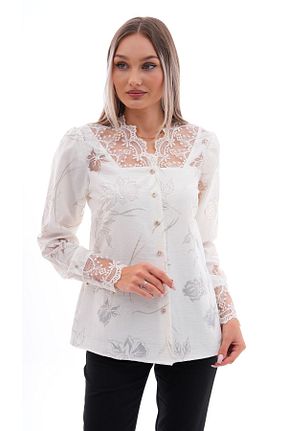 پیراهن سایز بزرگ سفید زنانه سایز بزرگ Loom Boutique - کد 846980327