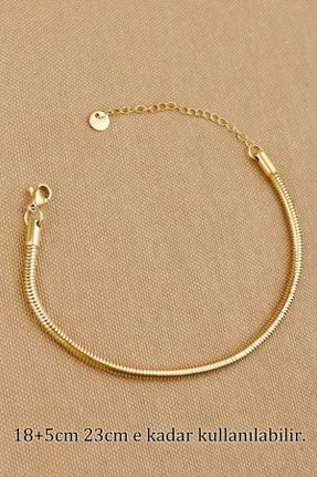دستبند استیل طلائی زنانه استیل ضد زنگ کد 782618996