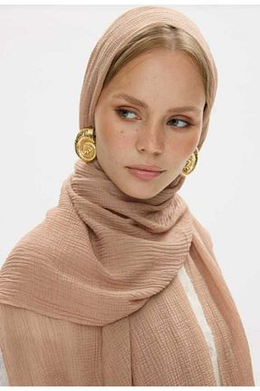 شال بژ زنانه پنبه ای SOFT AKSESUAR - کد 847233869