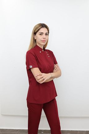 ست زرشکی زنانه ویسکون Fitted کد 843623977