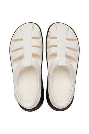 صندل بژ زنانه پاشنه پلتفرم Crocs - کد 847272902