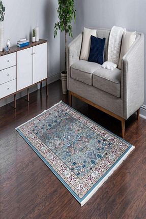 فرش آبی قابل شستشو Angorahome - کد 676876699
