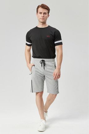 شلوارک و برمودا طوسی مردانه پنبه ای denimfield - کد 847301682