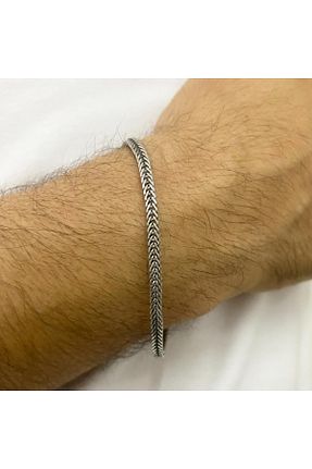 دستبند نقره سفید مردانه 925 عیار simurg jewellery - کد 847297565
