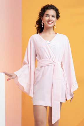 رویه بیکینی صورتی زنانه %100 پنبه XCLSV - کد 836055014