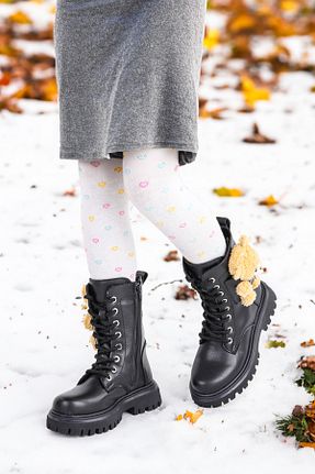 بوت / نیم بوت مشکی بچه گانه چرم مصنوعی Kiko Kids - کد 775414965