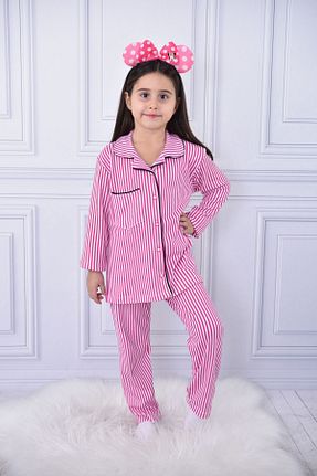 ست لباس راحتی صورتی بچه گانه %100 پنبه Free Beka - کد 788797523