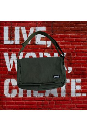 کیف پستچی خاکی زنانه پارچه ای saybag - کد 450437920