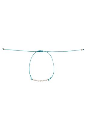 خلخال جواهر آبی زنانه نخ Lavanta - کد 847039542